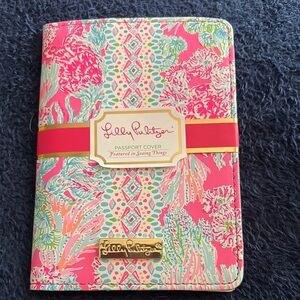 Lilly Pulitzer Tropical Pink and Green Passport Holder